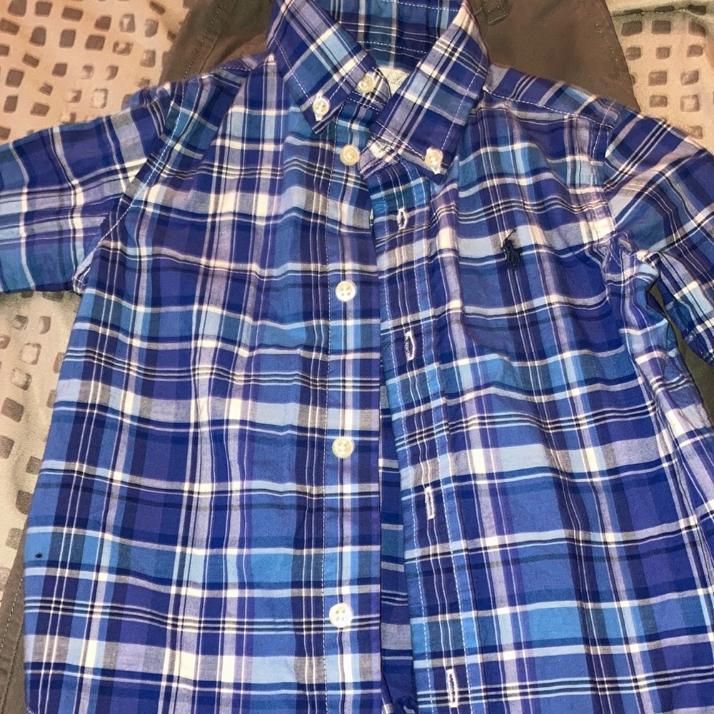 Polo Ralph Lauren toddler boys outfit button down with pants